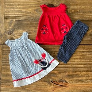 🦀 🏖 🐞 Baby Girls bundle 🐞🏖🦀